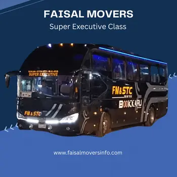 faisal movers super executive class bus