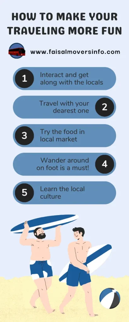 infographic how to make your traveling more fun