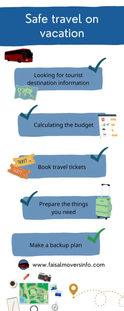 infographic safe travel on vacation