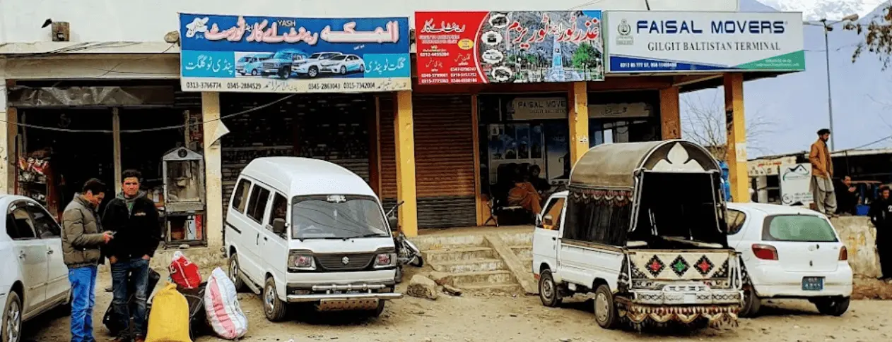 gilgit terminal of faisal movers